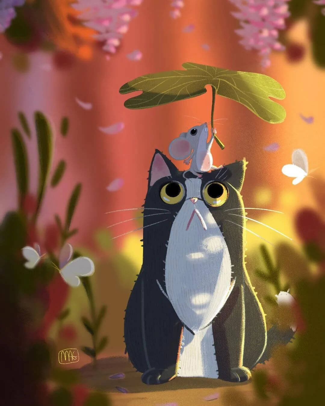 会用光影效果的插画设计师有多强？作品轻松破万赞