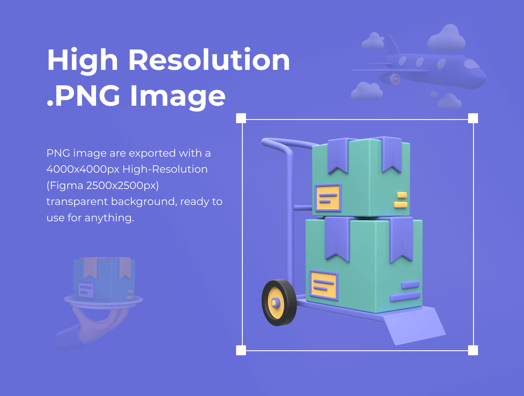 21个订单运输主题类C4D图标