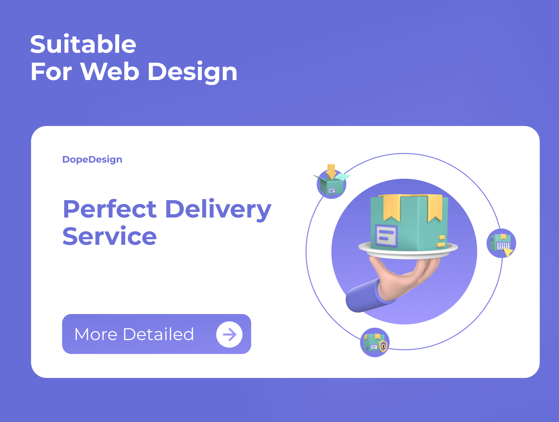 21个订单运输主题类C4D图标