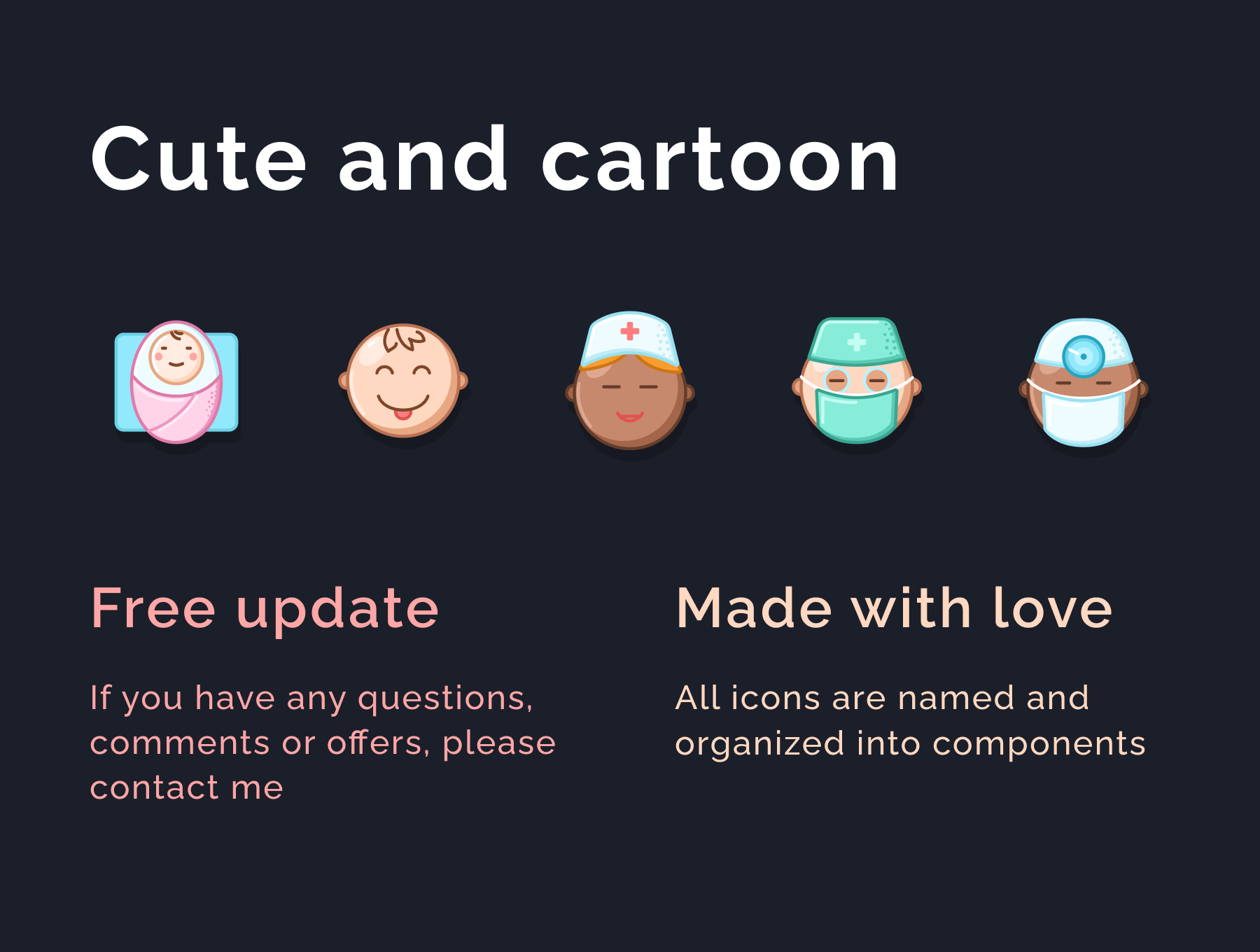 64个超有细节的医疗医院保健类ICON图标素材