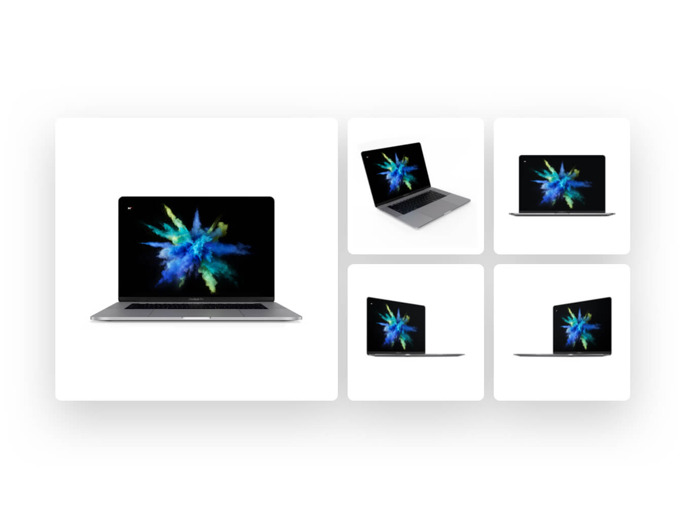 10个逼真高品质MacBook Pro 15寸笔记本电脑样机素材