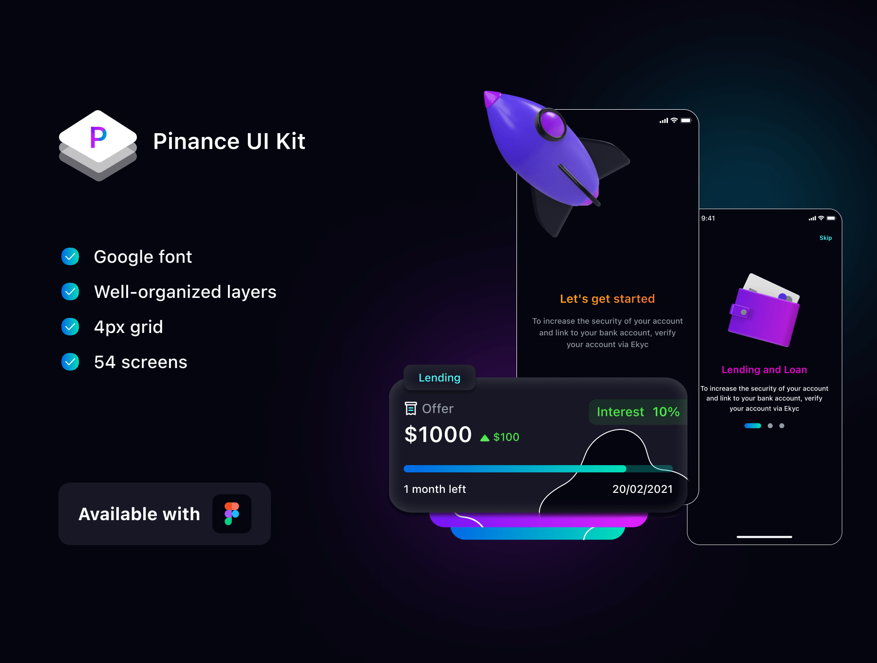 40个金融借款类APP UI kit素材