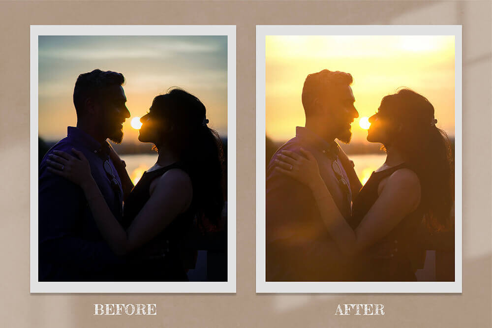 50个复古太阳光线效果照片叠层PNG素材