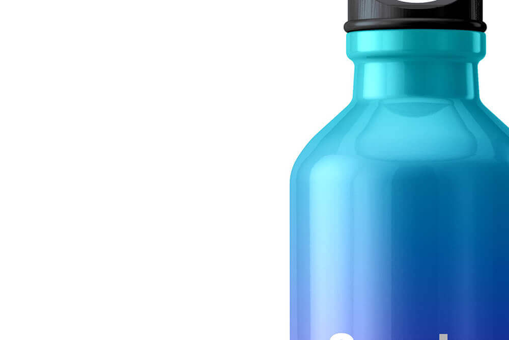 一套高品质多视图金属运动饮水瓶样机PSD素材