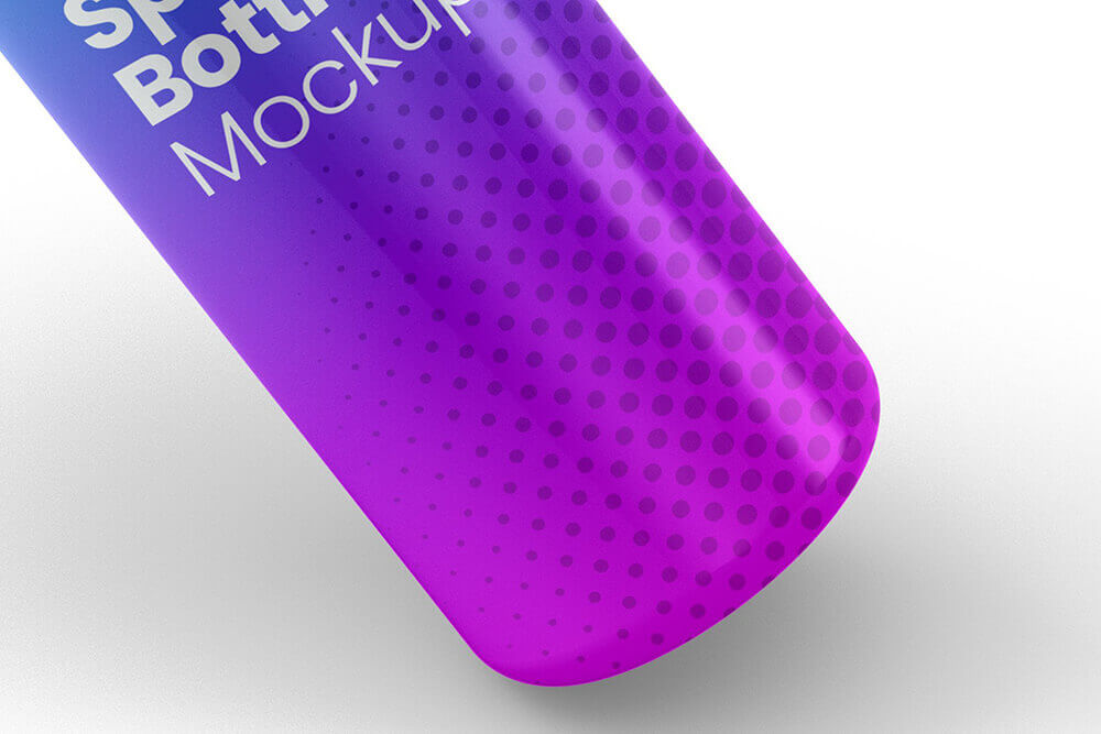 一套高品质多视图金属运动饮水瓶样机PSD素材