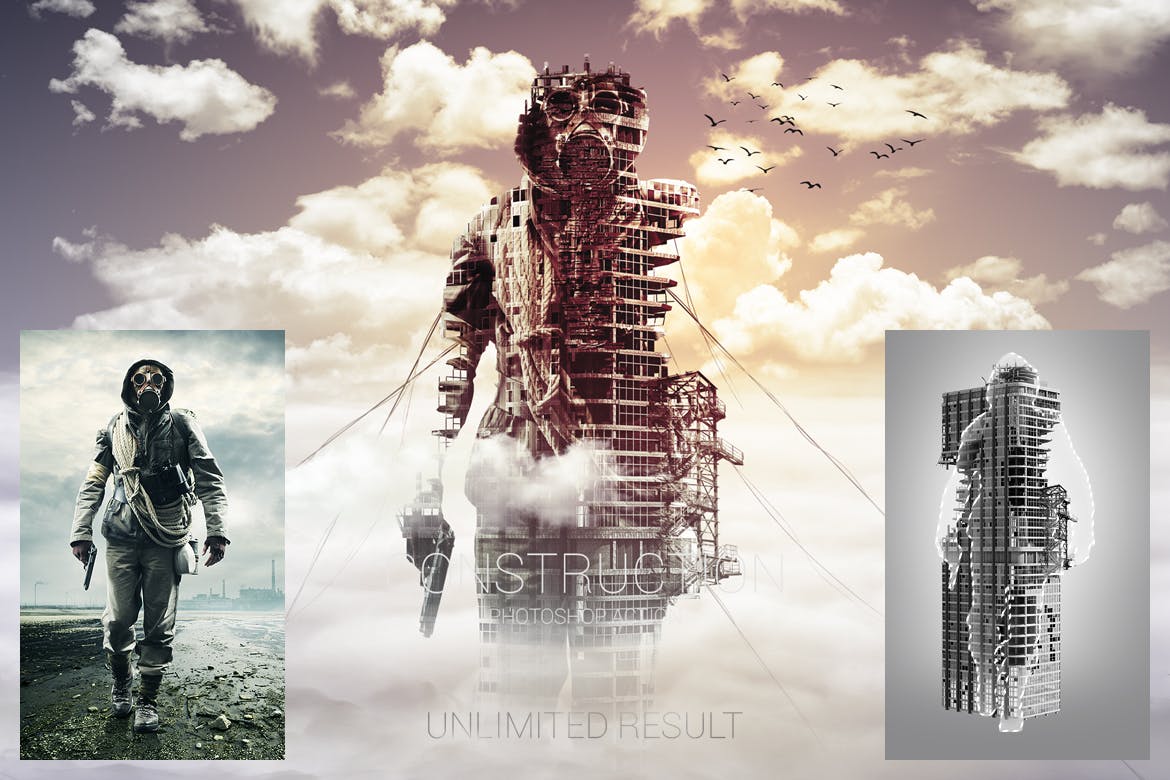 一键生成超有艺术的素描绘画PS动作