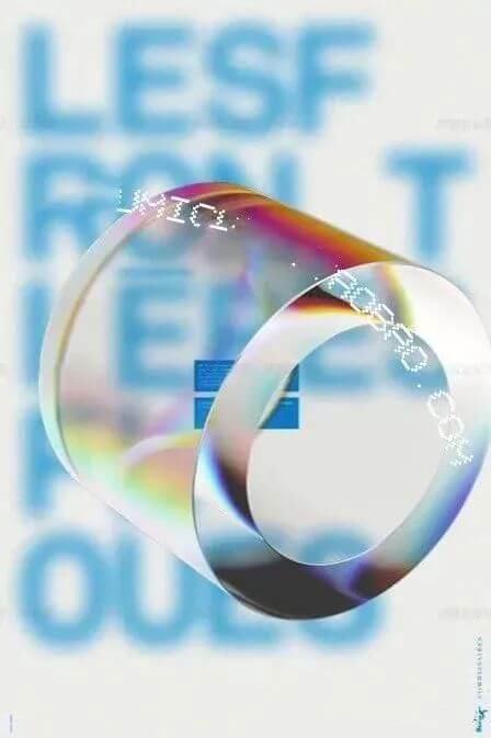 潮流磨砂玻璃立方体效果放在作品集里，肯定会加分不少！