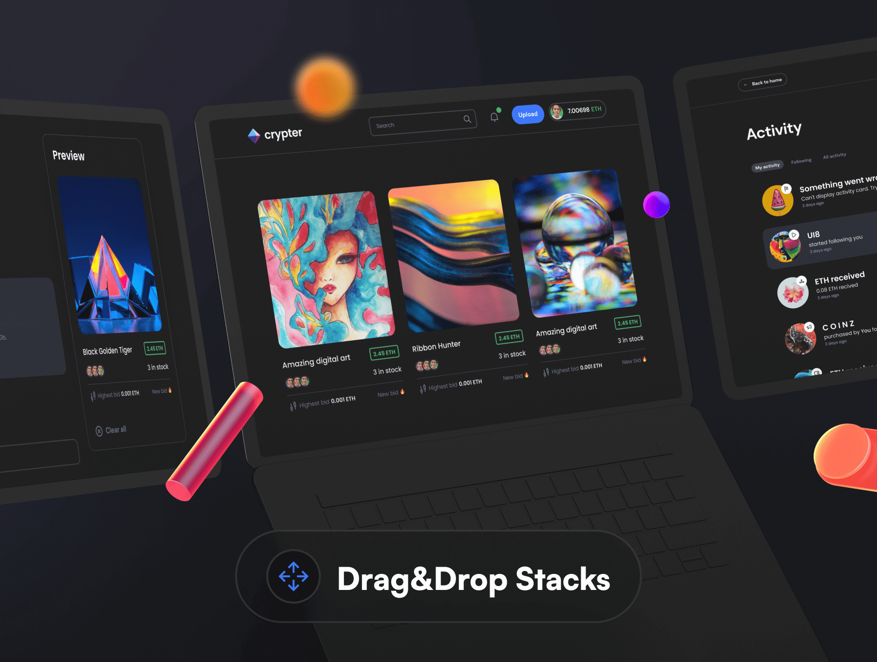 超酷精品:236个明亮暗黑风格通用UI界面素材包