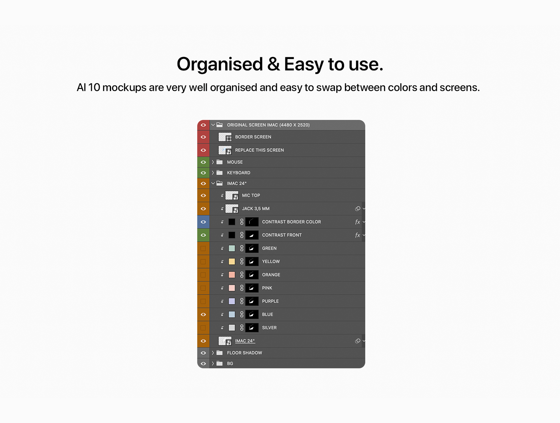 10个高品质苹果24寸iMac素材PSD样机源文件