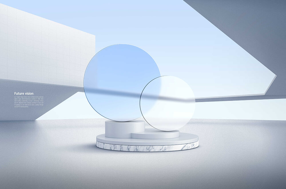 7个简约场景未来概念海报PSD设计模板