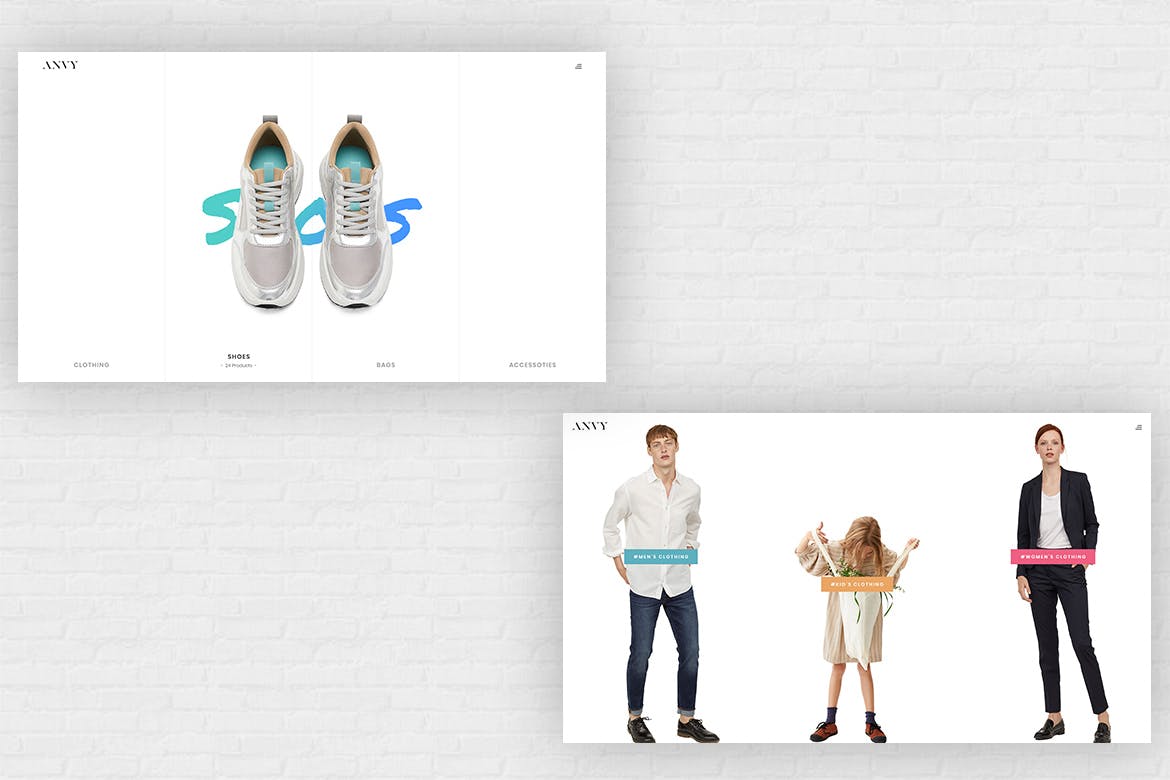 56个白色简洁版式丰富电商购物类WEB网站素材