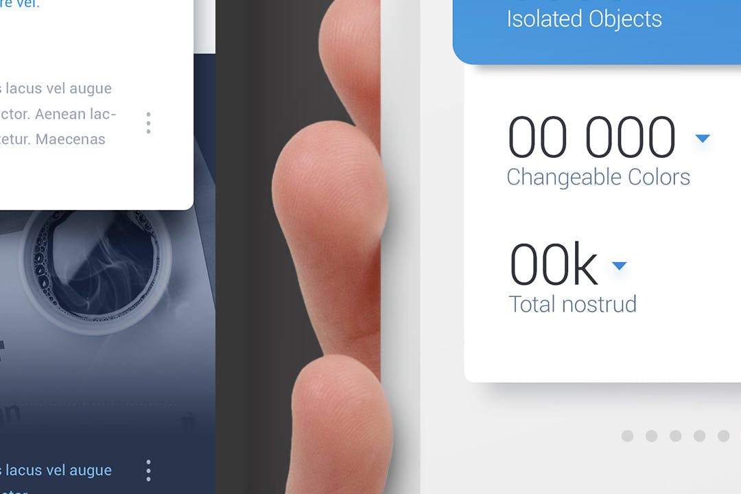 简洁真实手持手机PSD样机素材
