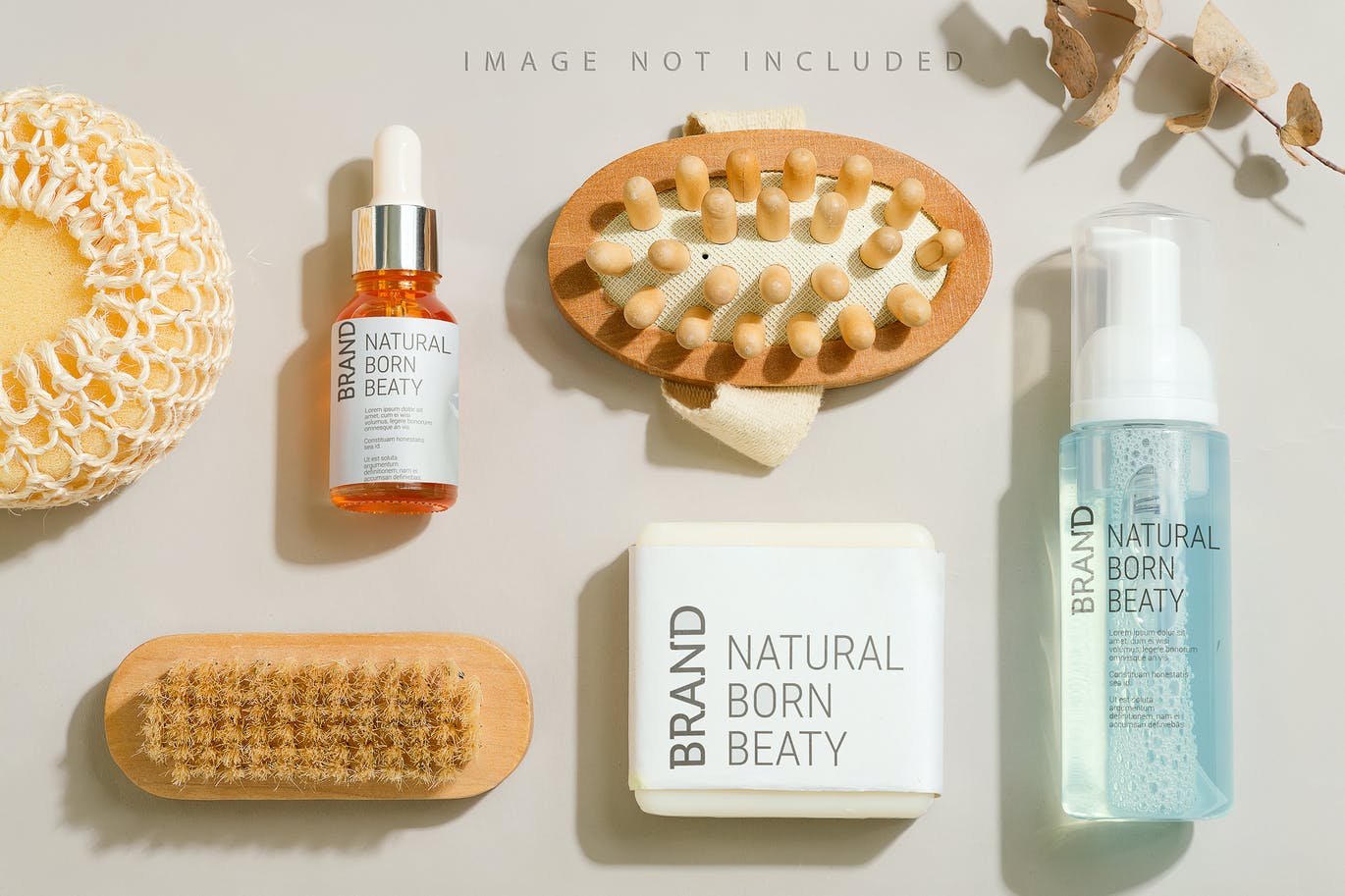 逼真高端高品质化妆品包装样机PSD素材包