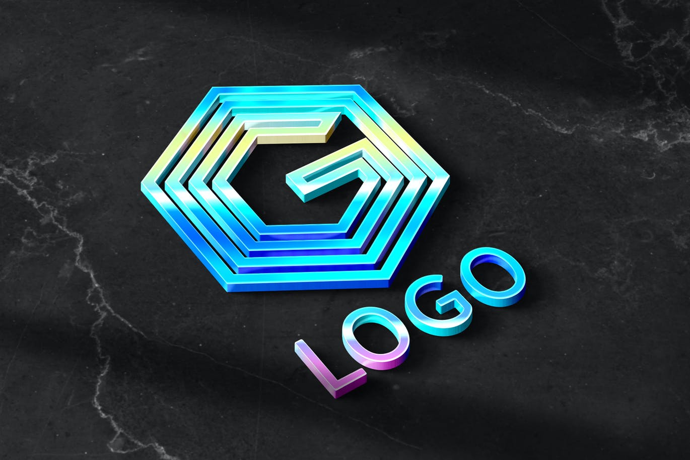 全息标识LOGO产品PSD模型素材