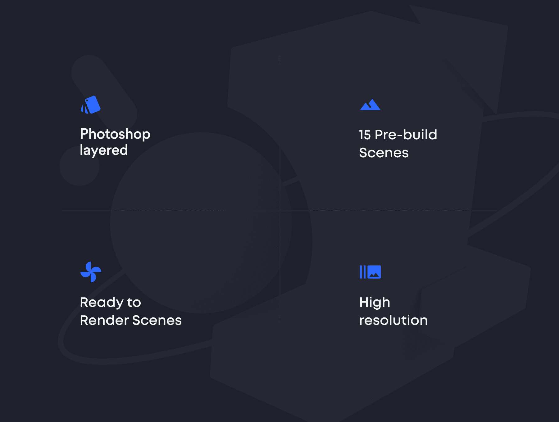 15个高分辨率抽象C4D模型素材