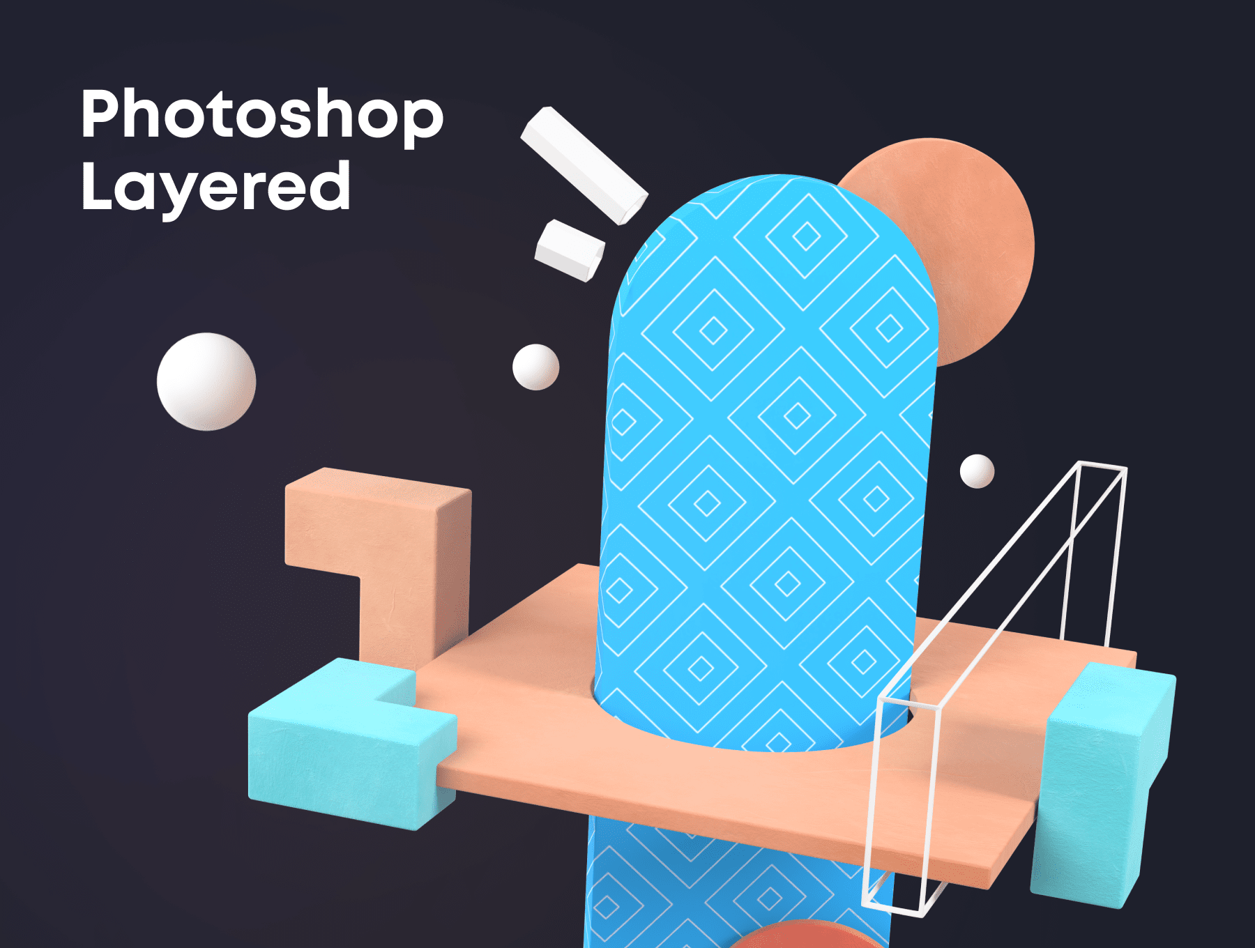 15个高分辨率抽象C4D模型素材