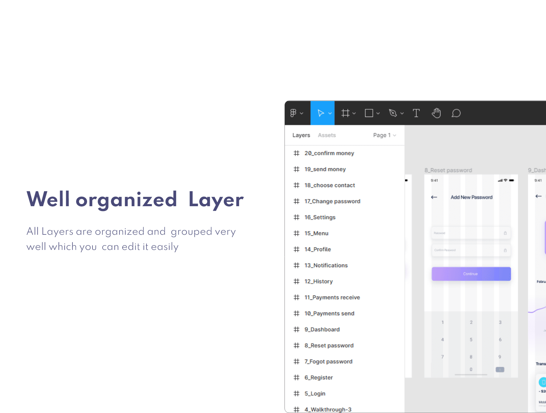 30个紫色风格银行应用APP UI KIT素材包(Figma)