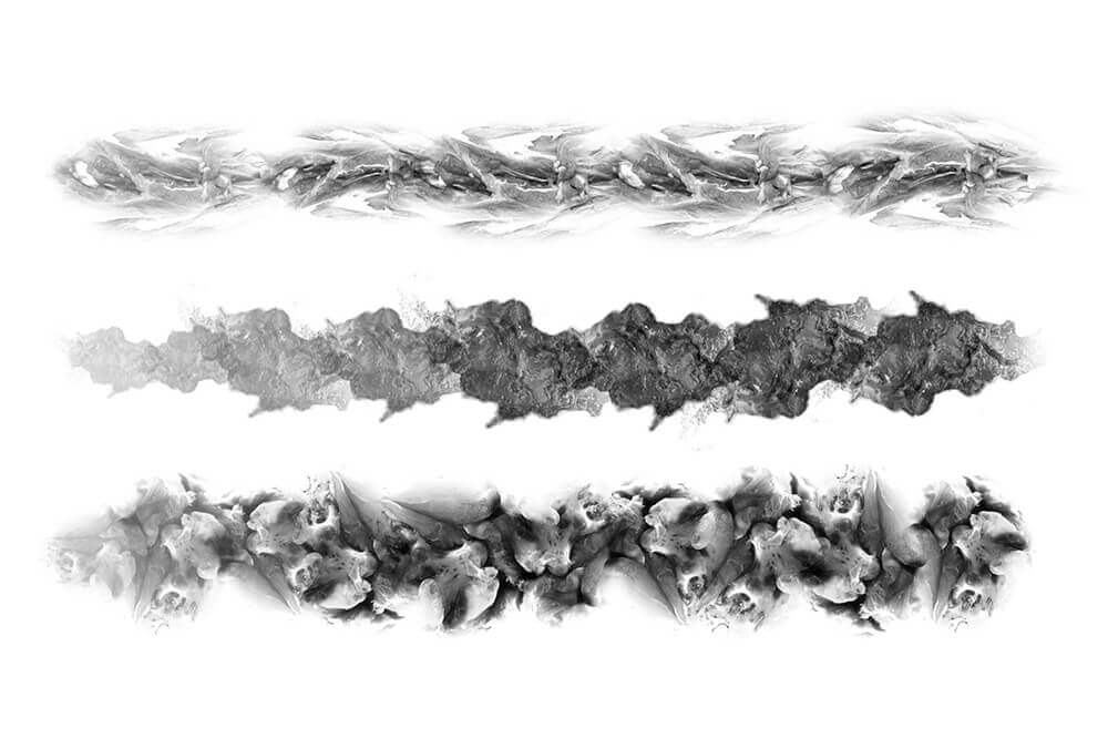 一组效果独特的怪物皮肤PS笔刷素材包