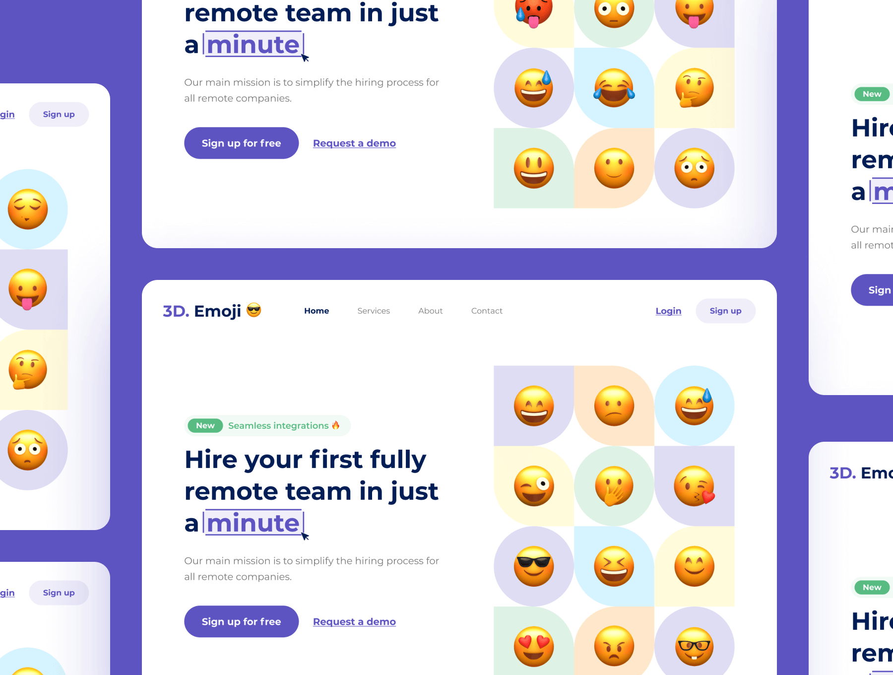 70个非常精致的Emoji表情包3D模型C4D模型表情包素材