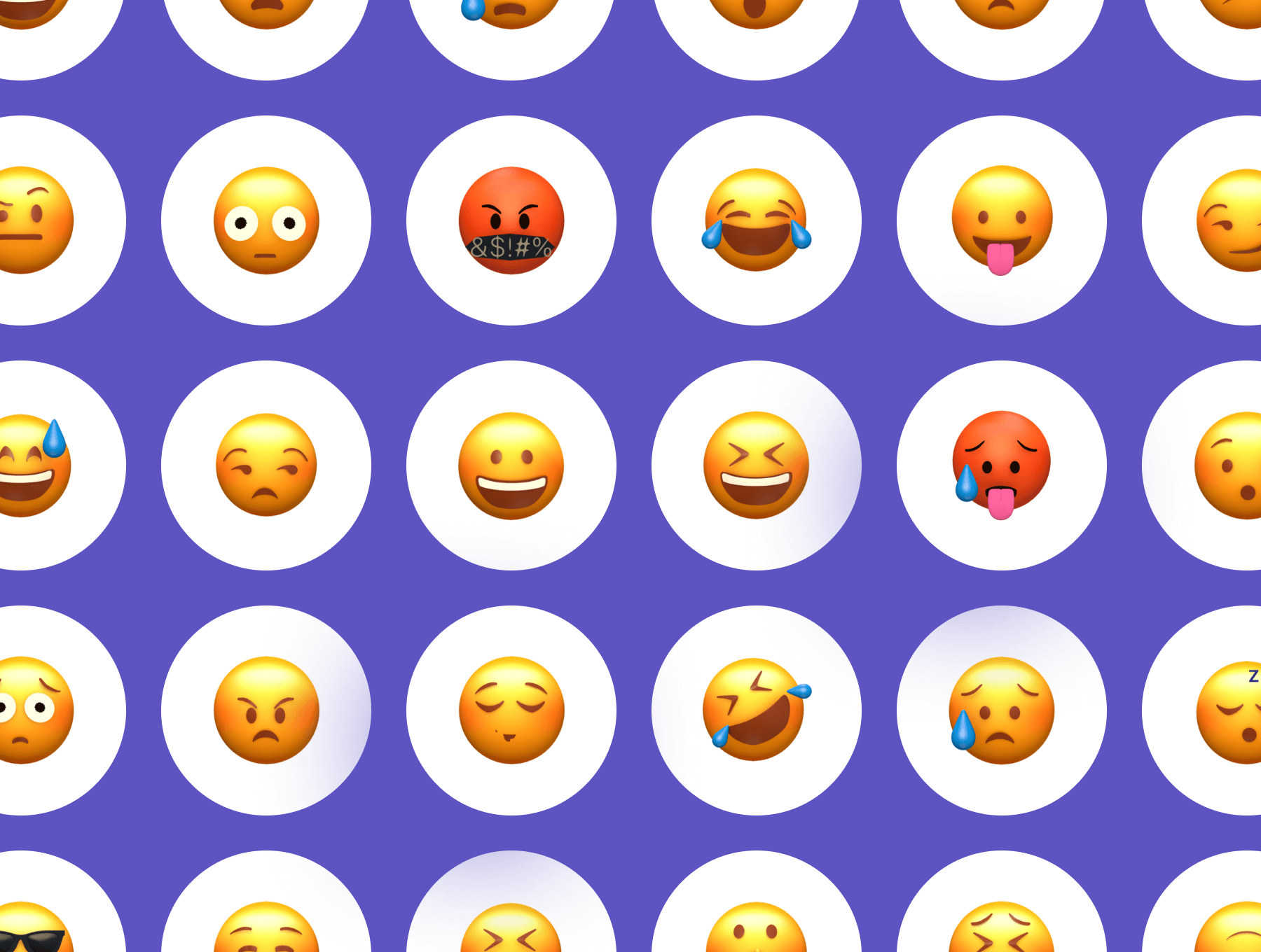 70个非常精致的Emoji表情包3D模型C4D模型表情包素材