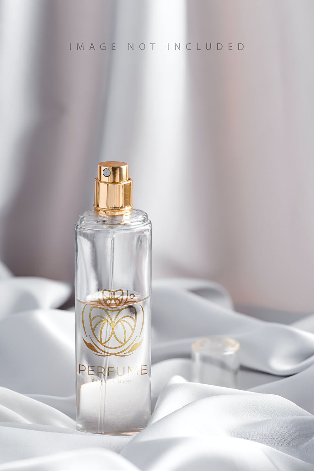 高档逼真的香水瓶模型PSD样机素材