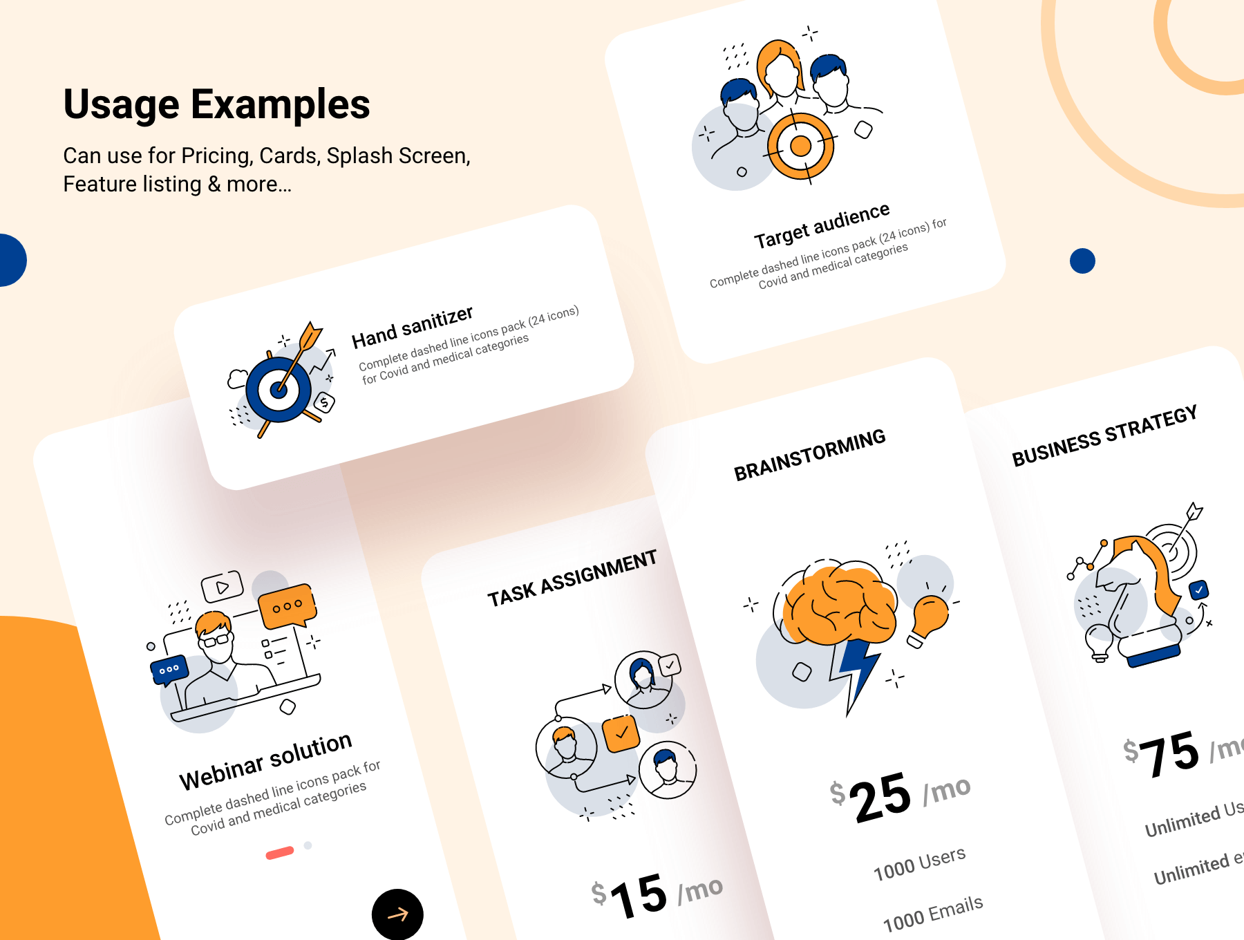 24个精致的业务管理类双色图标素材包