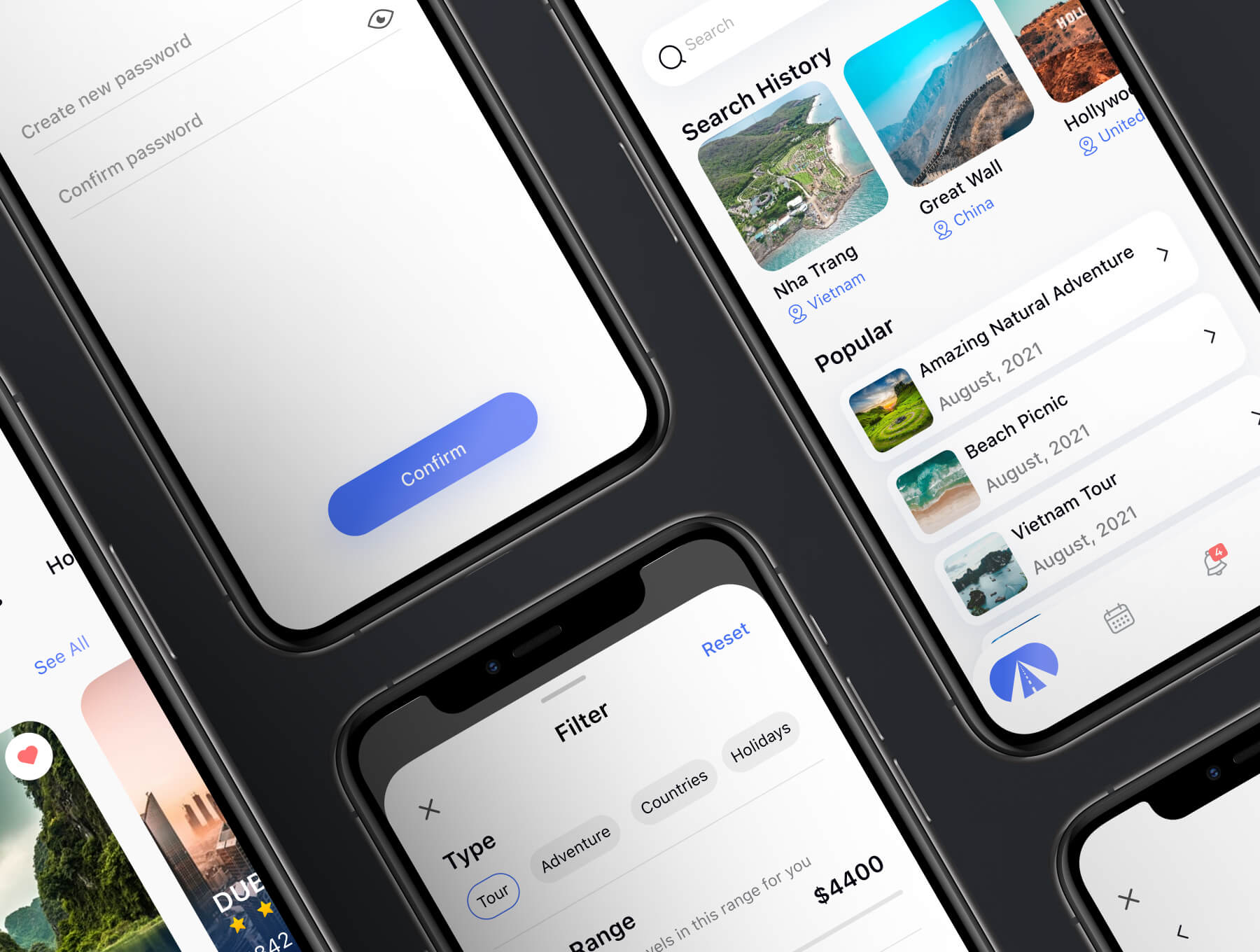35个富有细节的旅游主题类APP UI KIT素材包（Figma）