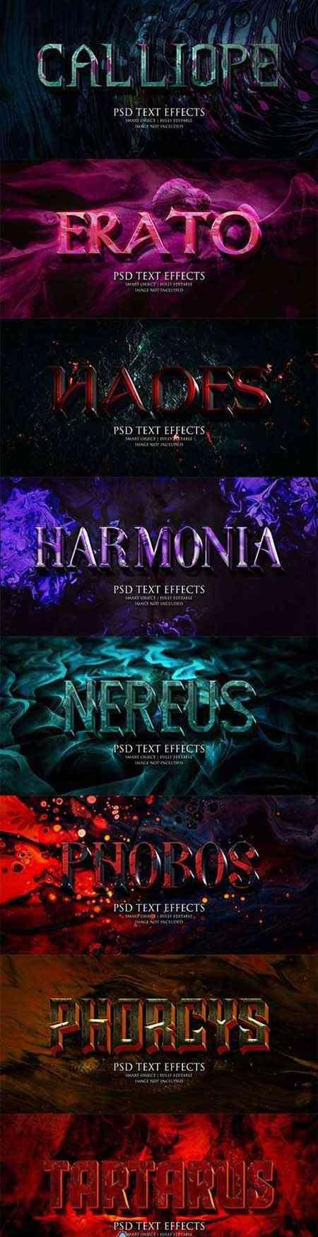 酷炫电影游戏风格PS字体样式素材下载