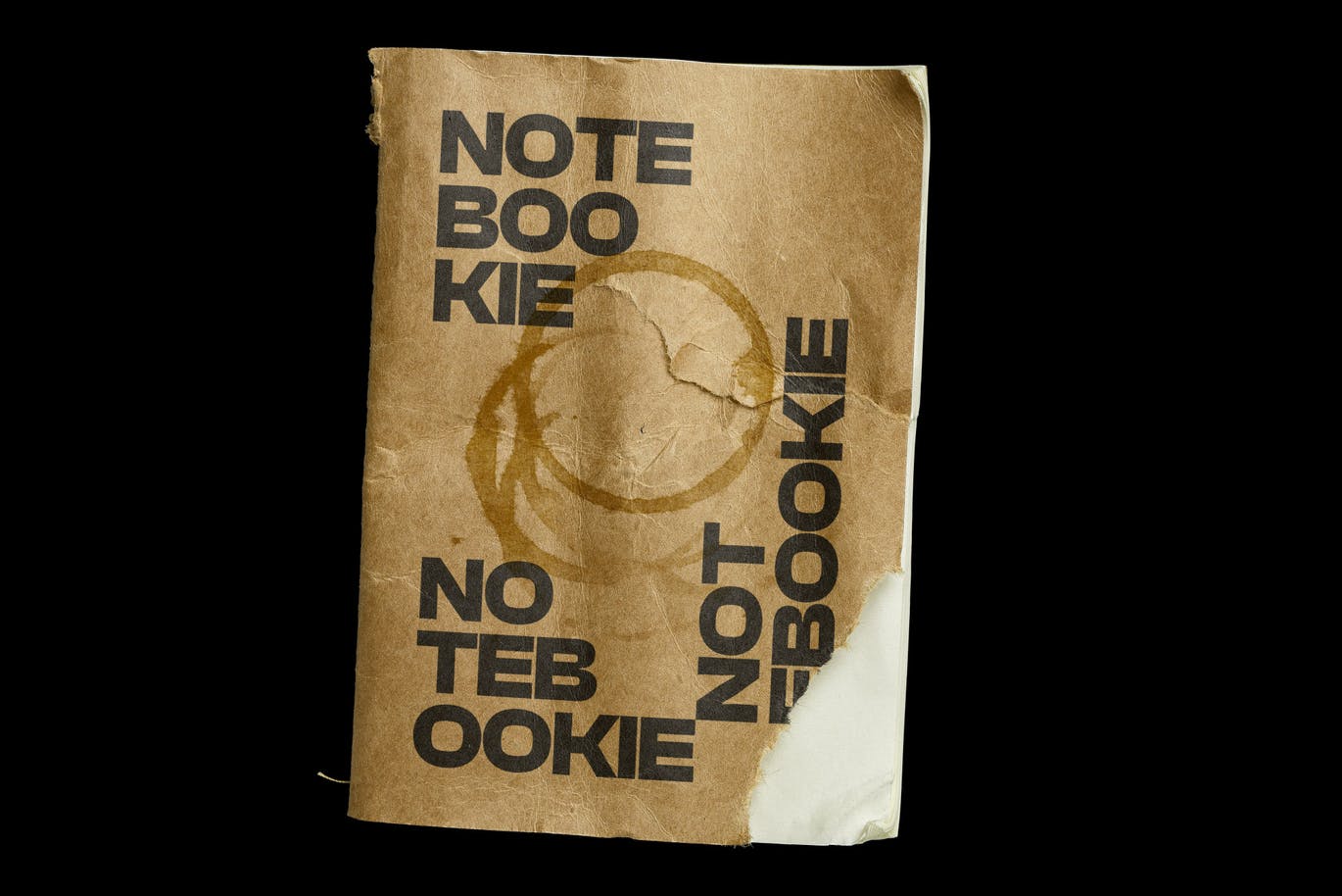 12个高级逼真的牛皮纸笔记本VI样机PSD设计素材模型