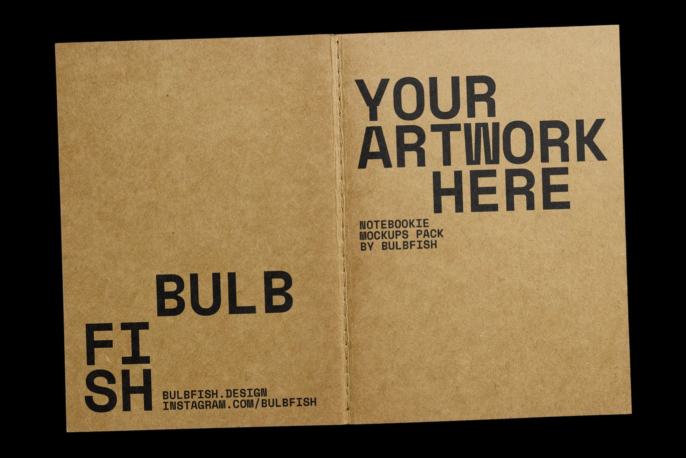 12个高级逼真的牛皮纸笔记本VI样机PSD设计素材模型