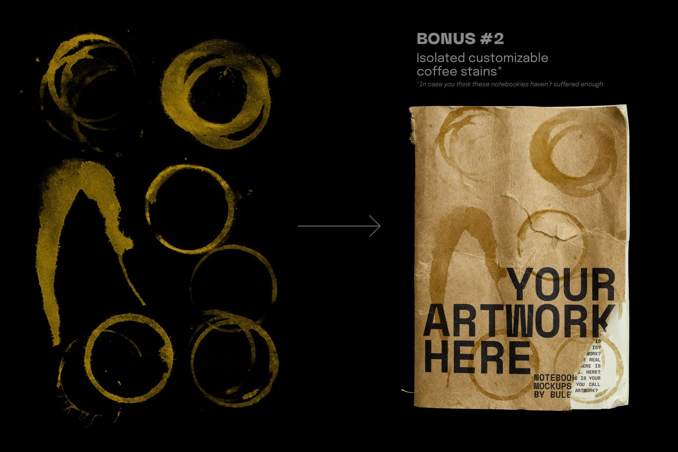 12个高级逼真的牛皮纸笔记本VI样机PSD设计素材模型