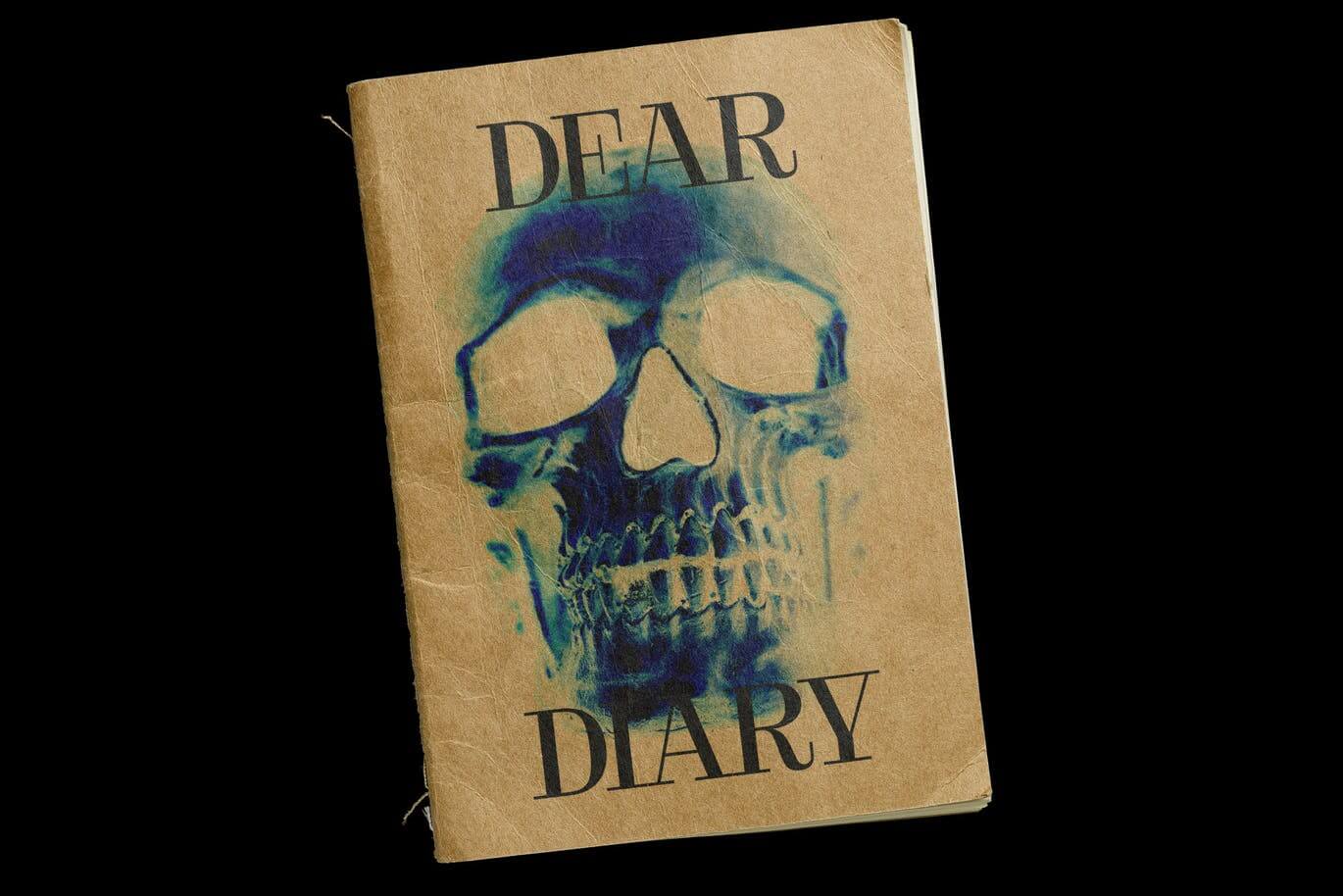 12个高级逼真的牛皮纸笔记本VI样机PSD设计素材模型