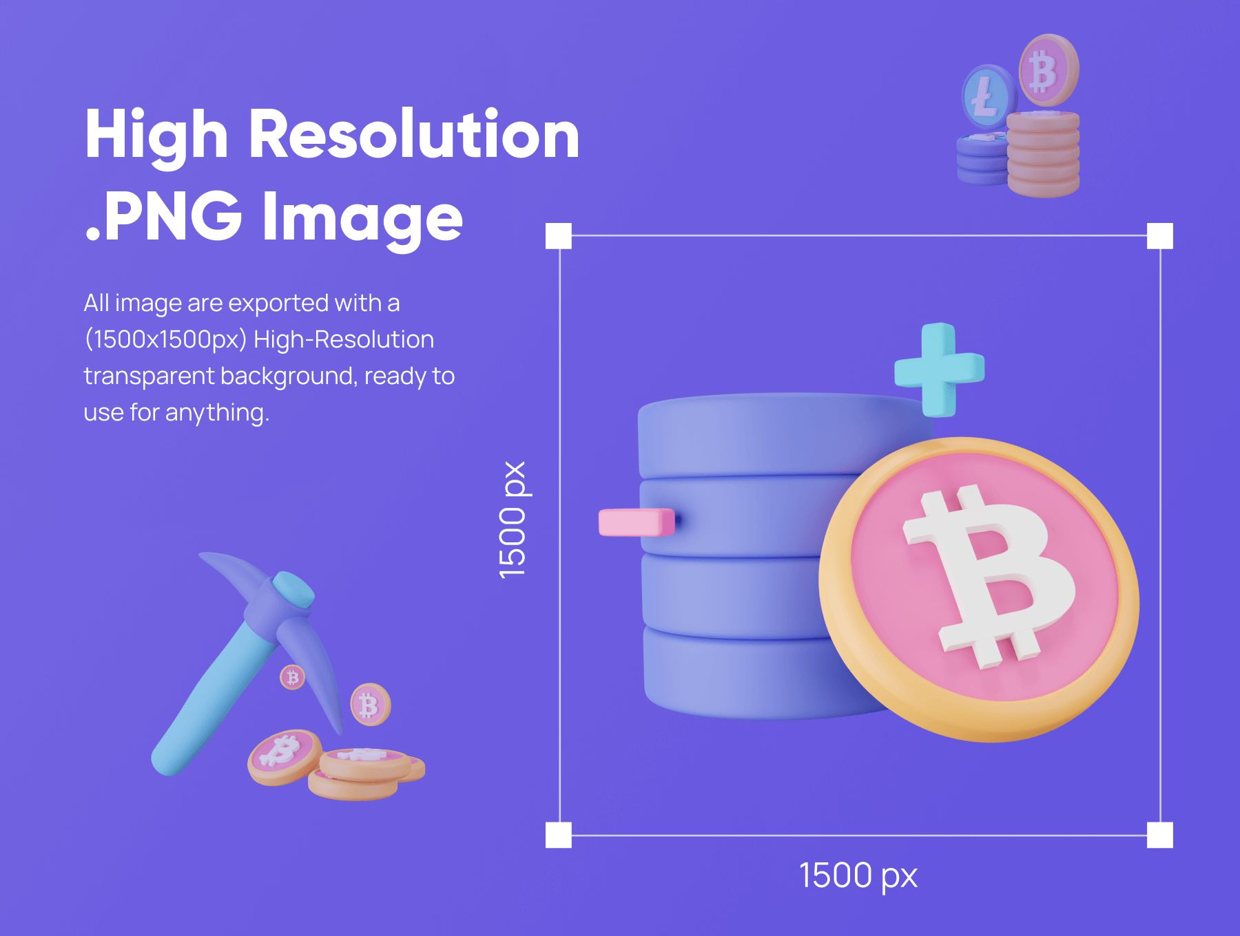 20个用于金融货币行业的现代创意3D图标素材