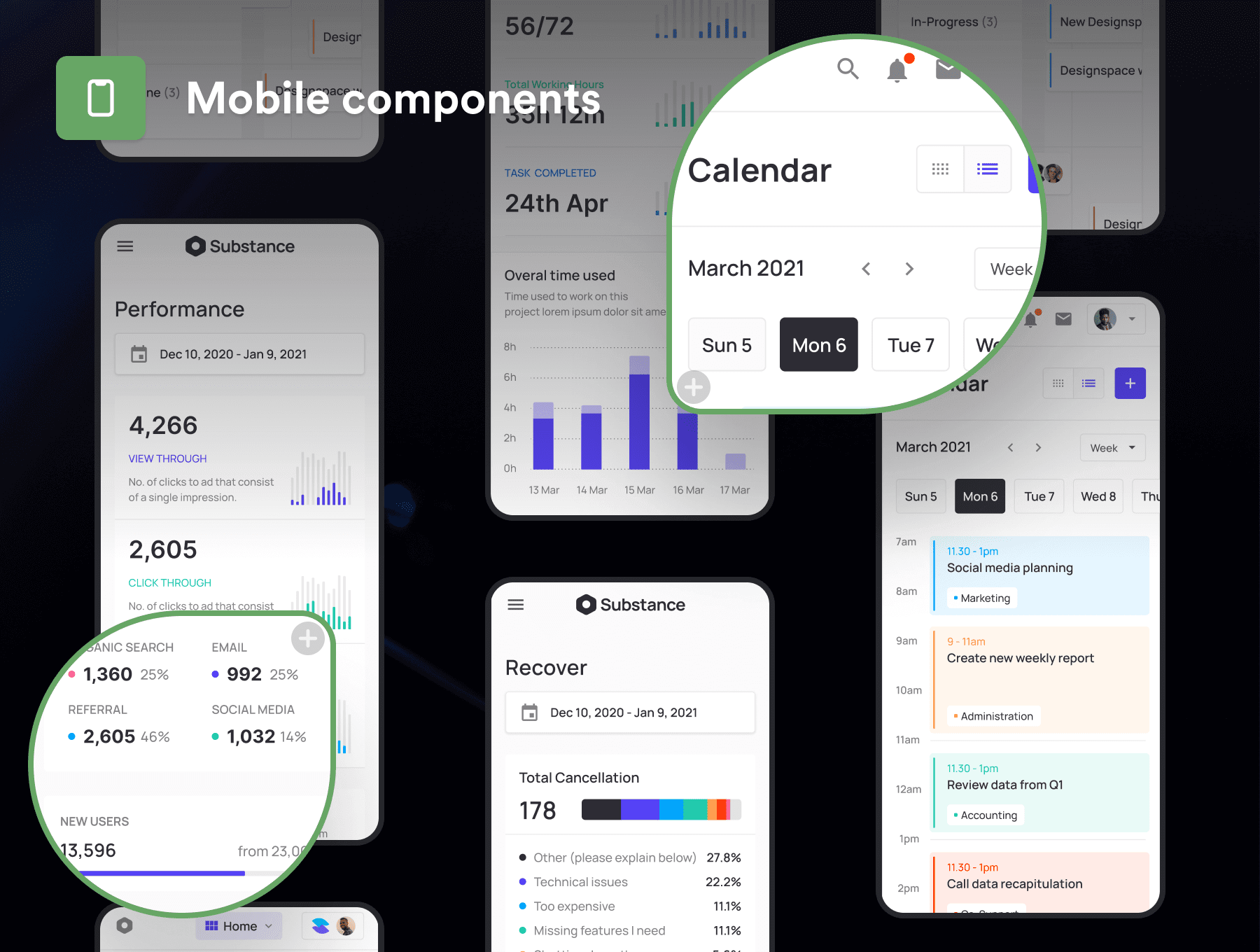 300+后台管理UI界面设计素材包
