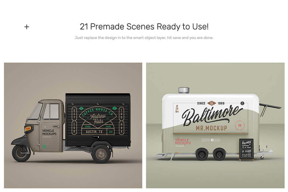 交通工具汽车样机PSD素材包合集