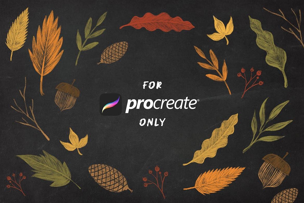 Procreate粉笔手绘笔刷素材下载