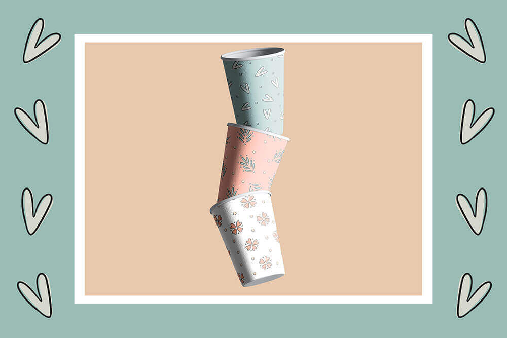 28个清新复古的抽象无缝矢量花卉图案素材包