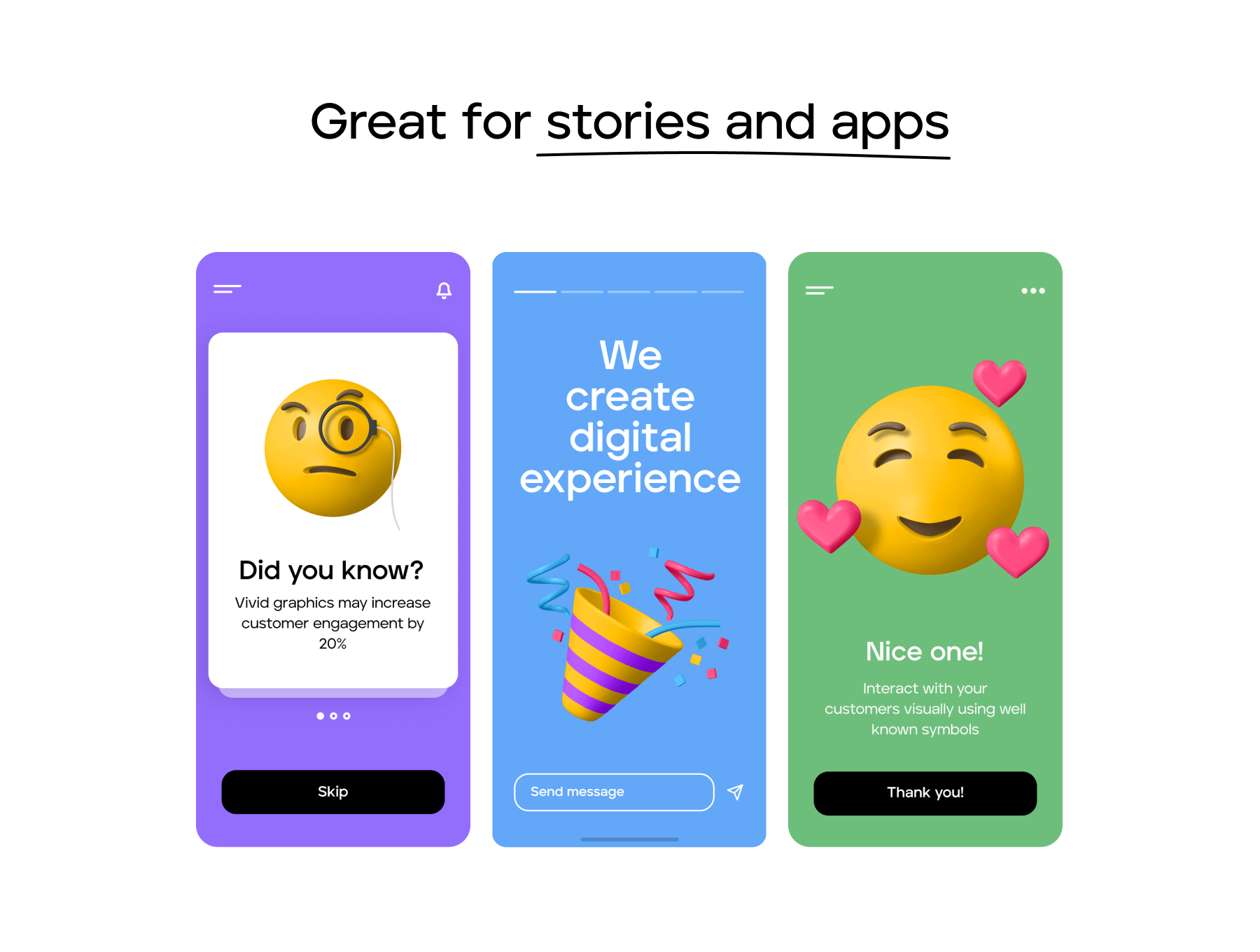 一套超级可爱的3D表情符号（Blender）