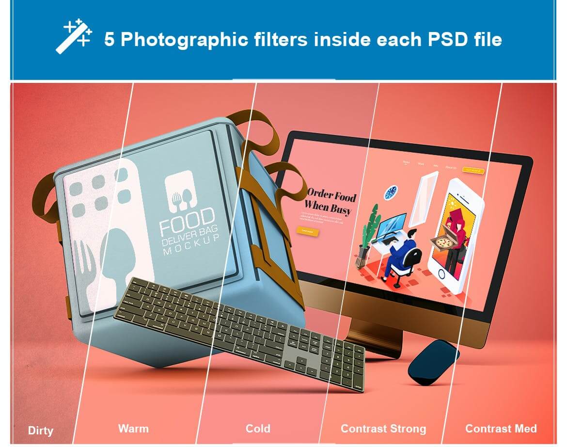 iMac电脑样机PSD素材下载