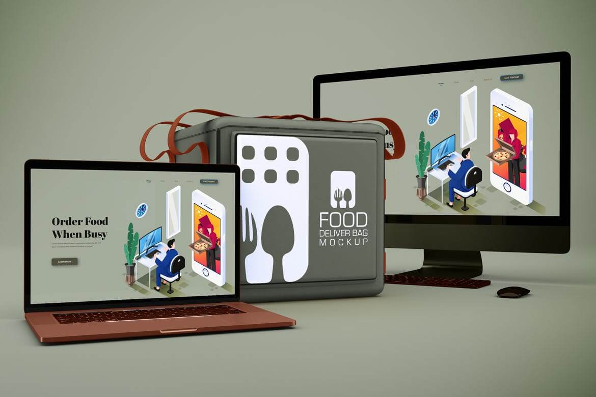 iMac电脑样机PSD素材下载