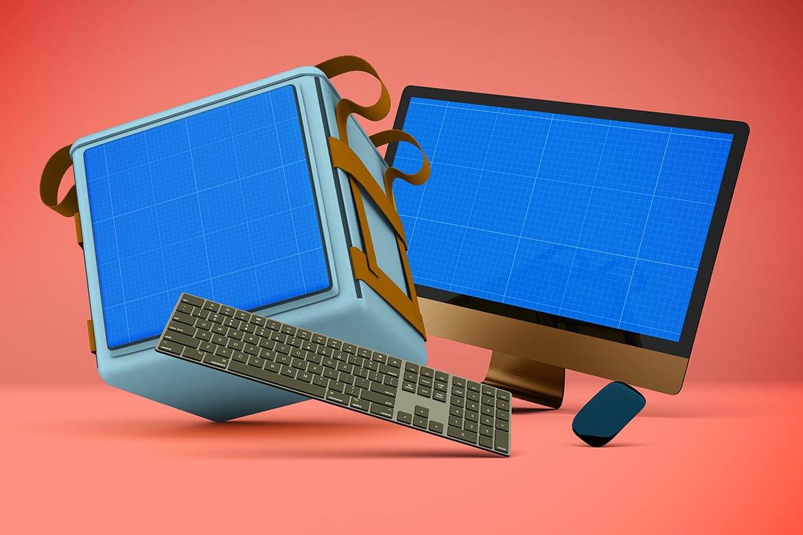 iMac电脑样机PSD素材下载