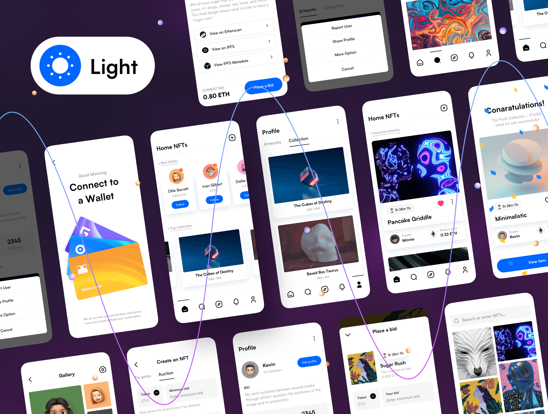 70多个细节满满的商城艺术个人展示多种类UI素材包