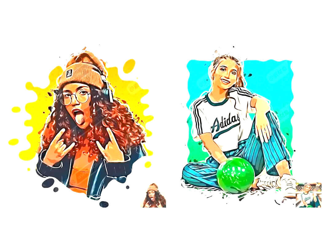 PS插件：一键将照片转换为卡通风格照片