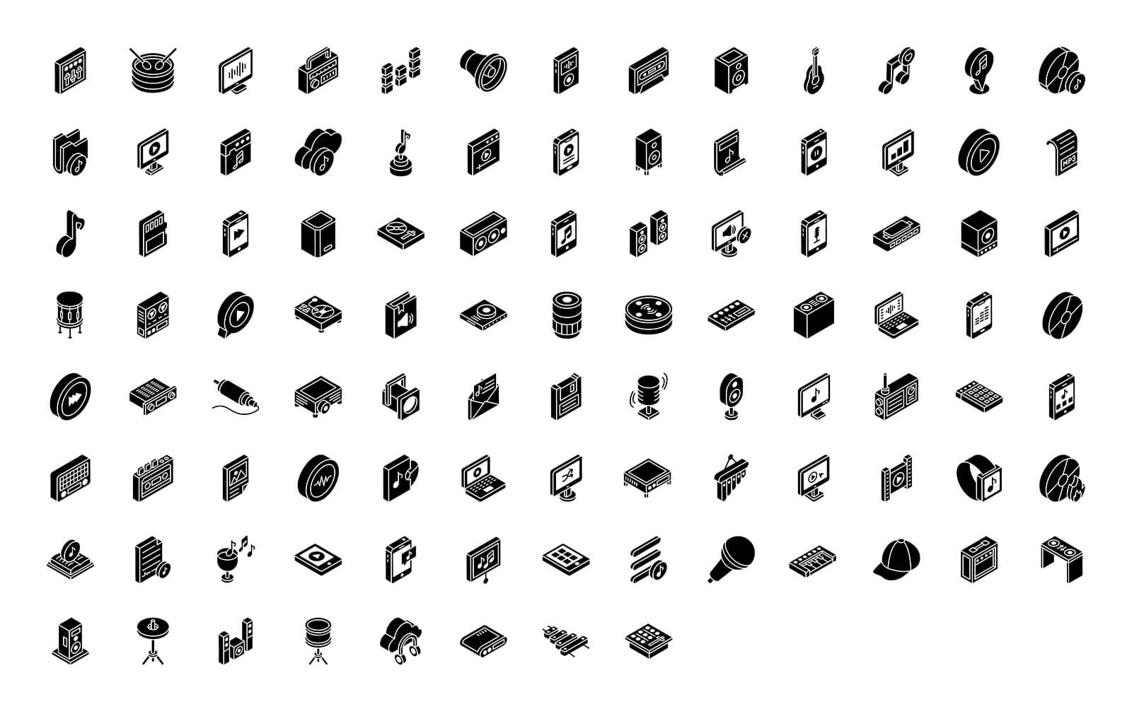 2000+独特风格线性等距图标素材包合集