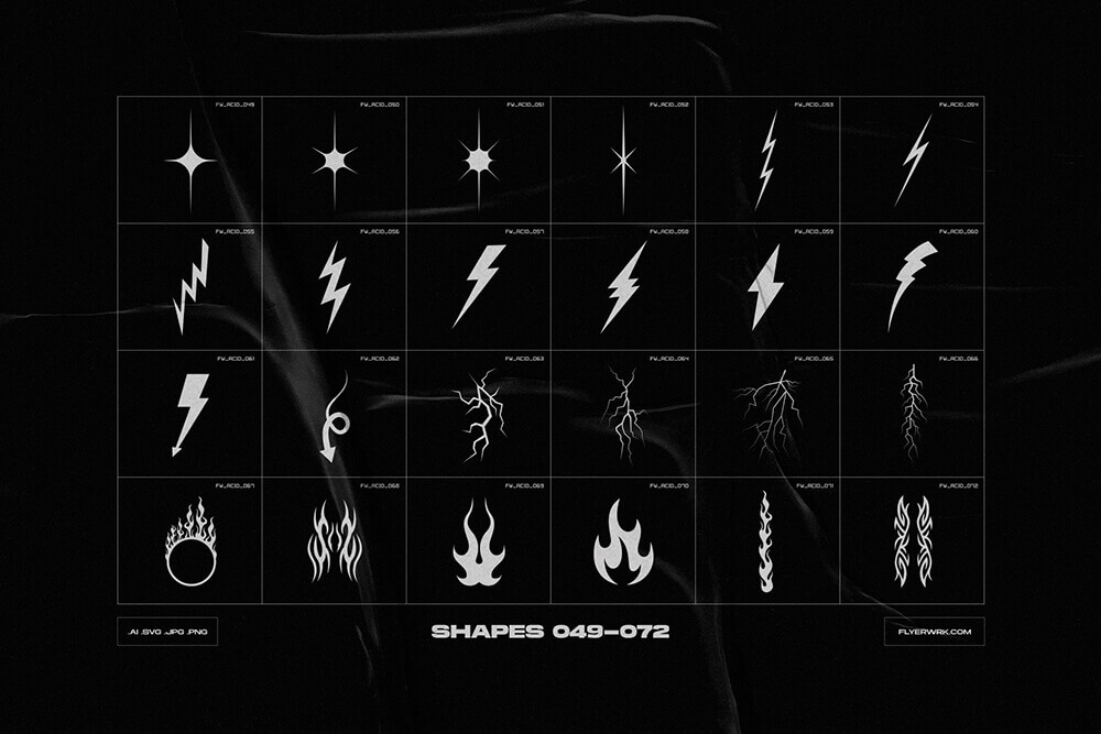 一套抽象形状/徽标/表情/图标矢量图标素材