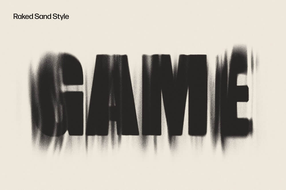 一键生成3种扭曲沙子风格Photoshop艺术效果