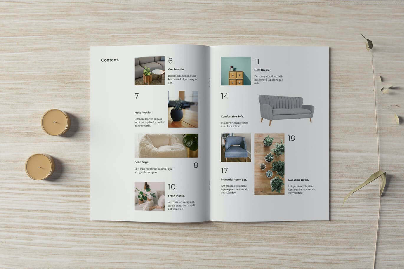 一套逼真质感品牌VI手册画册宣传册样机PSD素材包