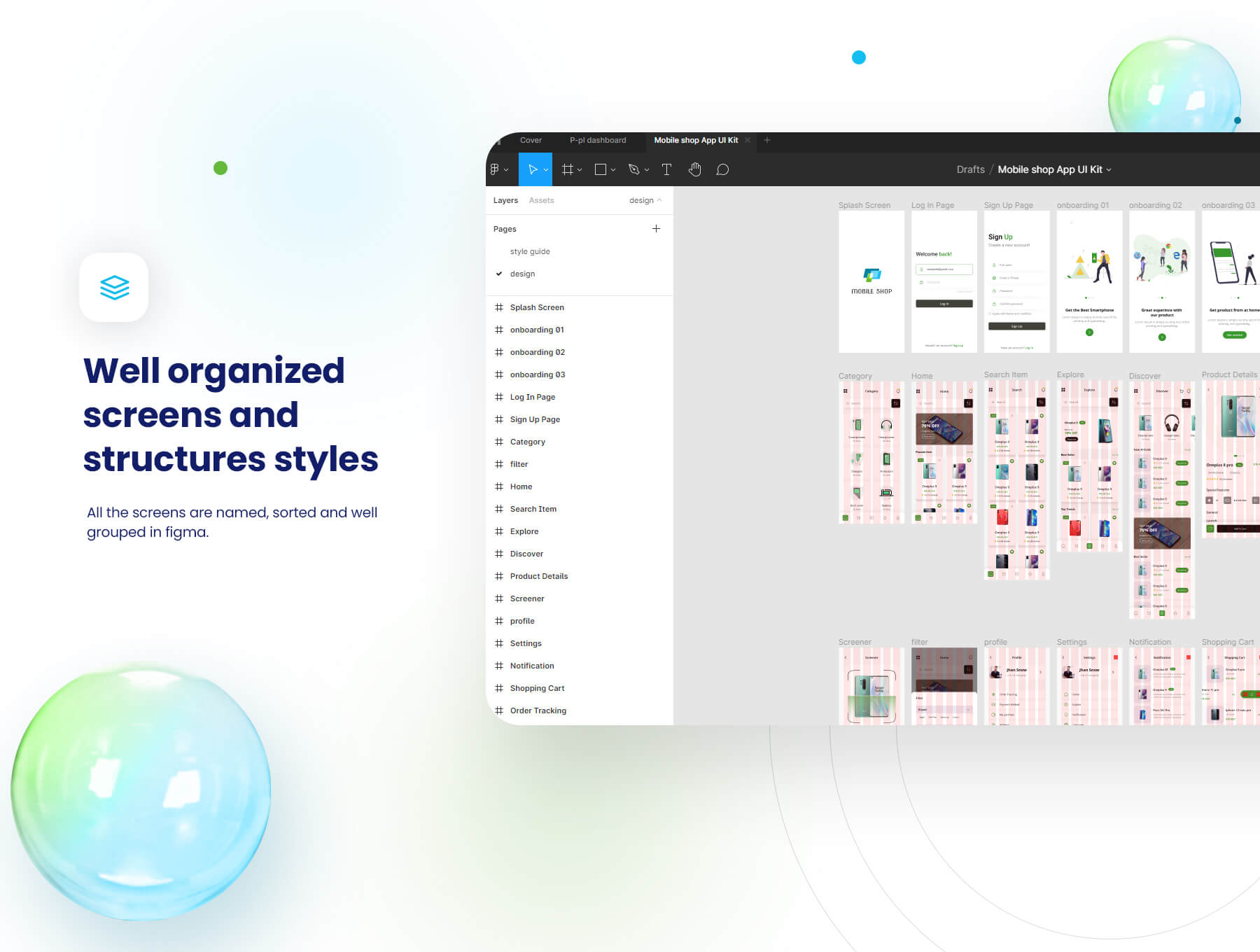 35个绿色高端电商电子商务手机移动APP UI KIT素材包