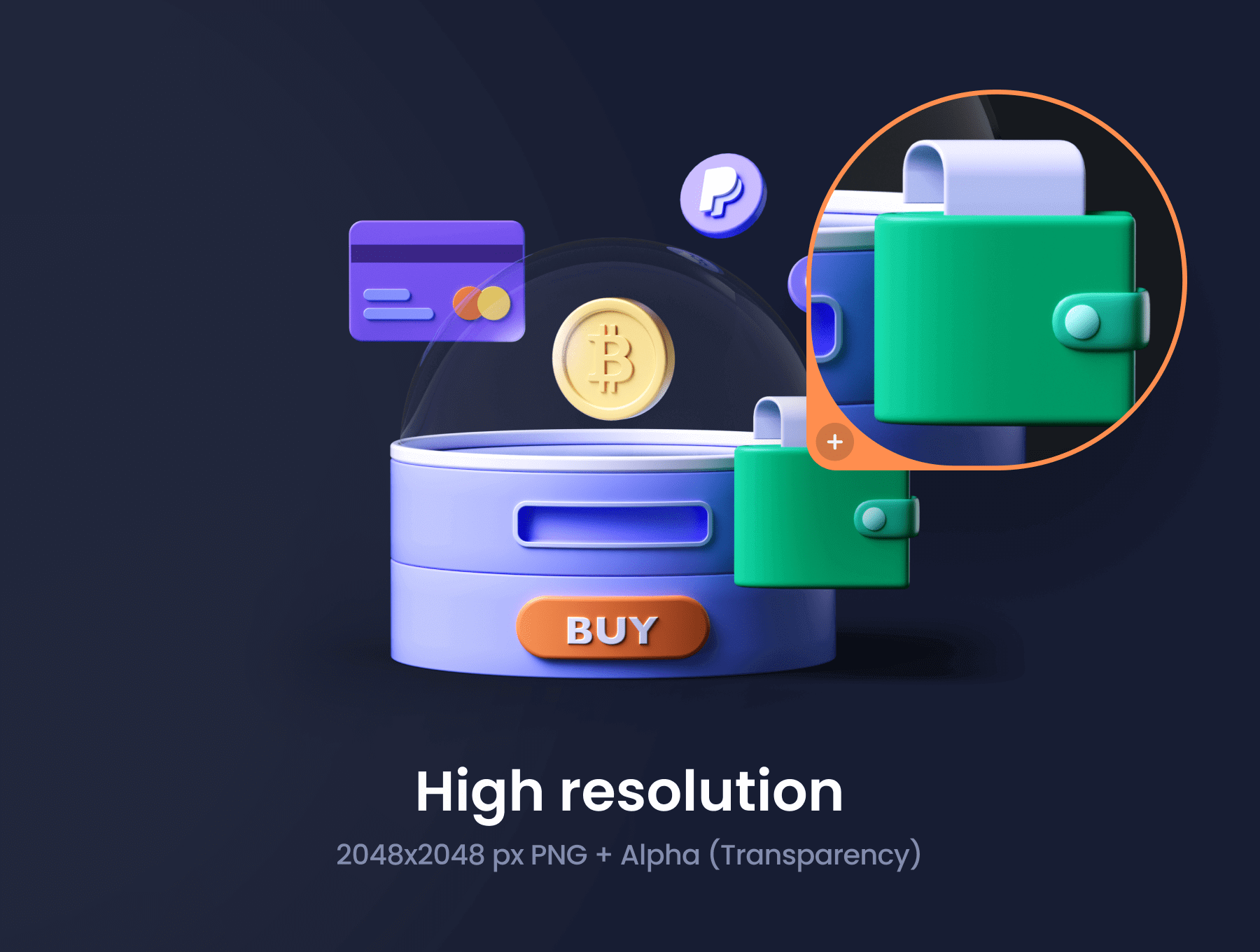 15个金融主题相关的C4D模型OC渲染素材