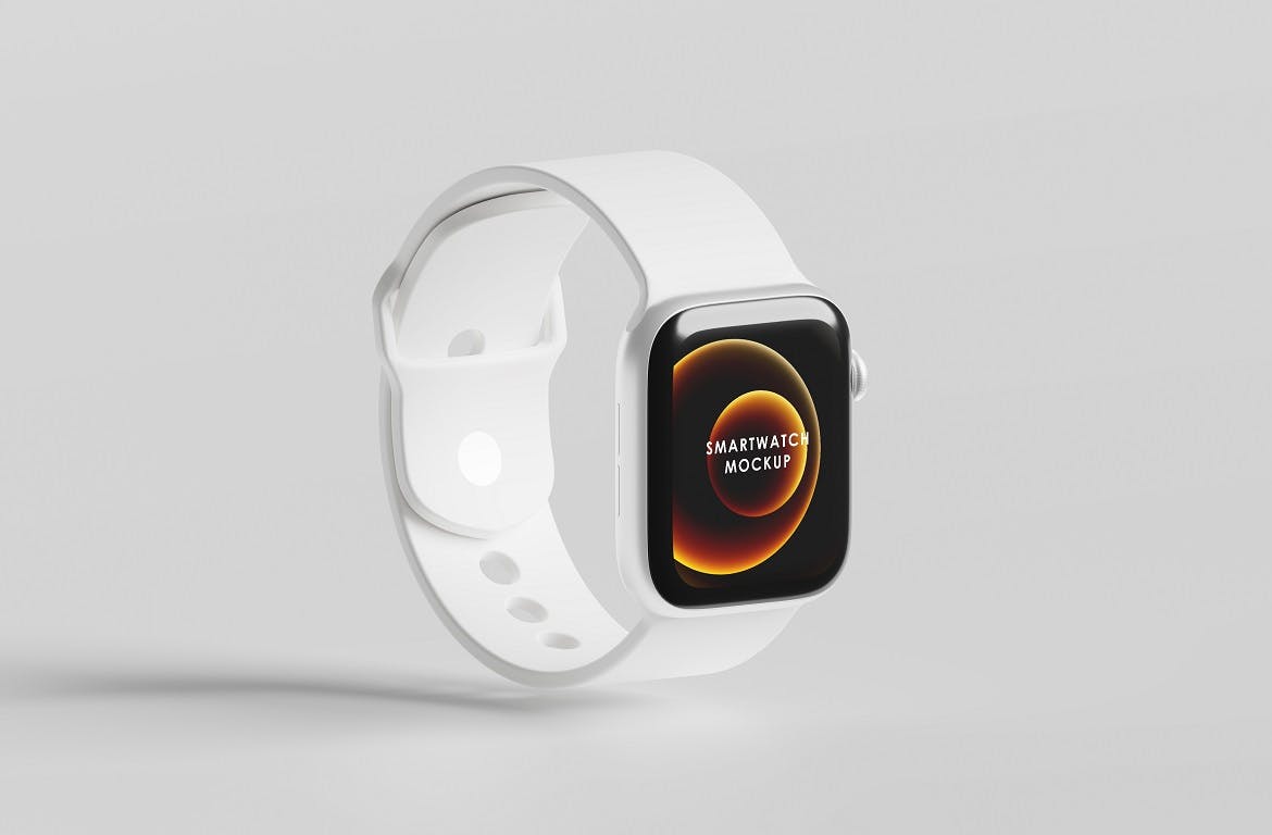 一套少见的智能手表产品PSD样机素材
